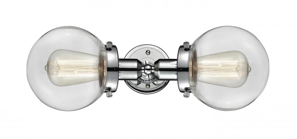 Beacon - 2 Light - 14 inch - Polished Chrome - Bath Vanity Light