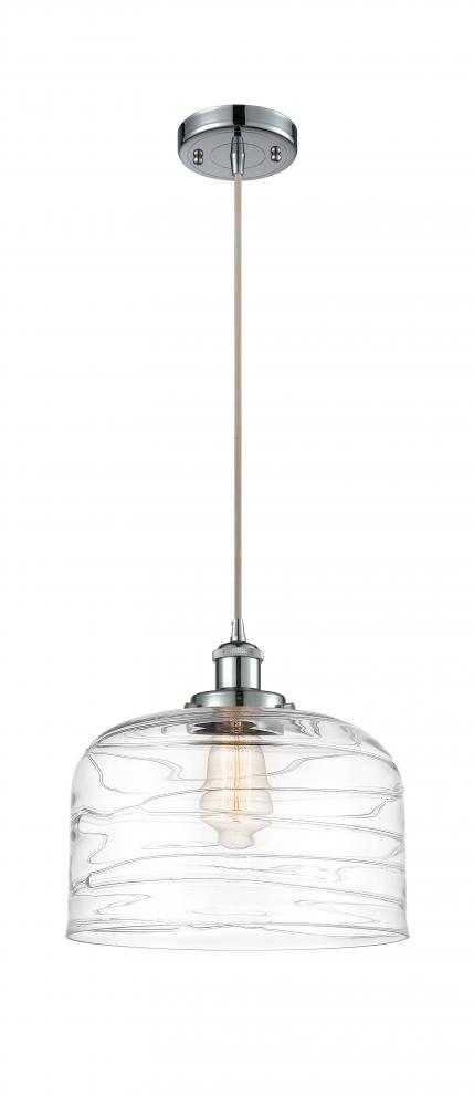 Bell - 1 Light - 12 inch - Polished Chrome - Cord hung - Mini Pendant