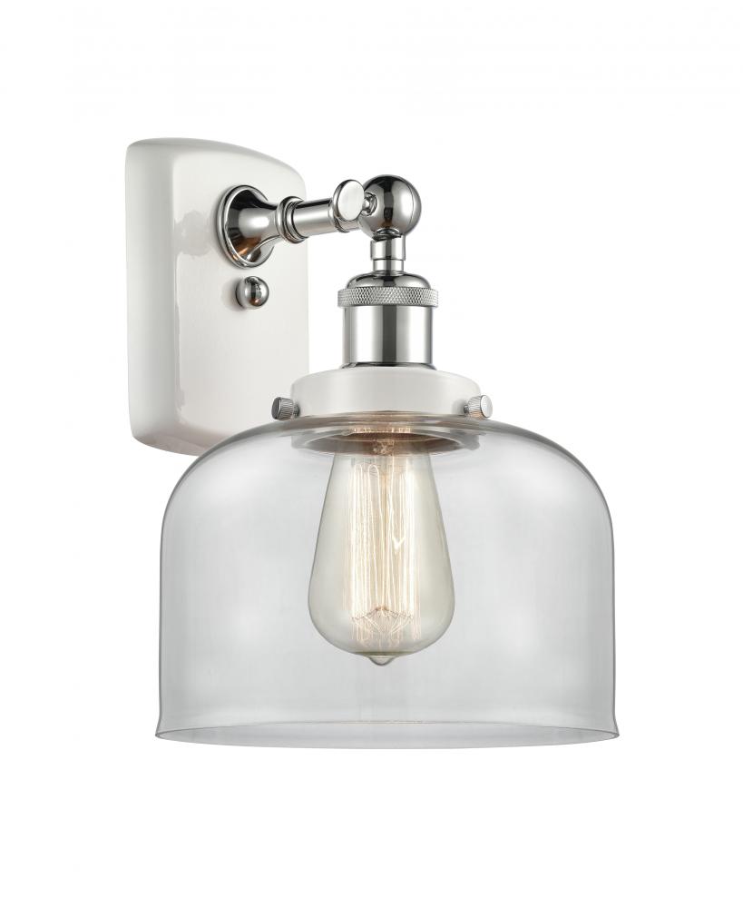 Bell - 1 Light - 8 inch - White Polished Chrome - Sconce