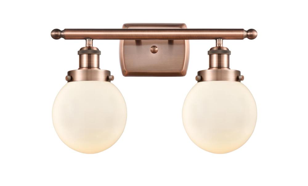 Beacon - 2 Light - 16 inch - Antique Copper - Bath Vanity Light