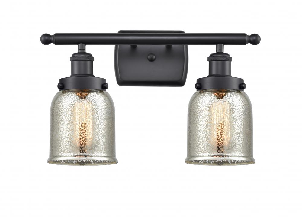 Bell - 2 Light - 16 inch - Matte Black - Bath Vanity Light