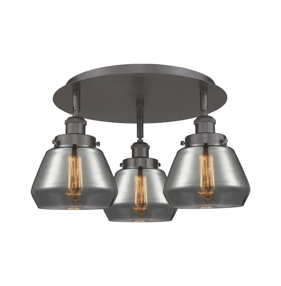 Fulton - 3 Light - 19 inch - Oil Rubbed Bronze - Flush Mount