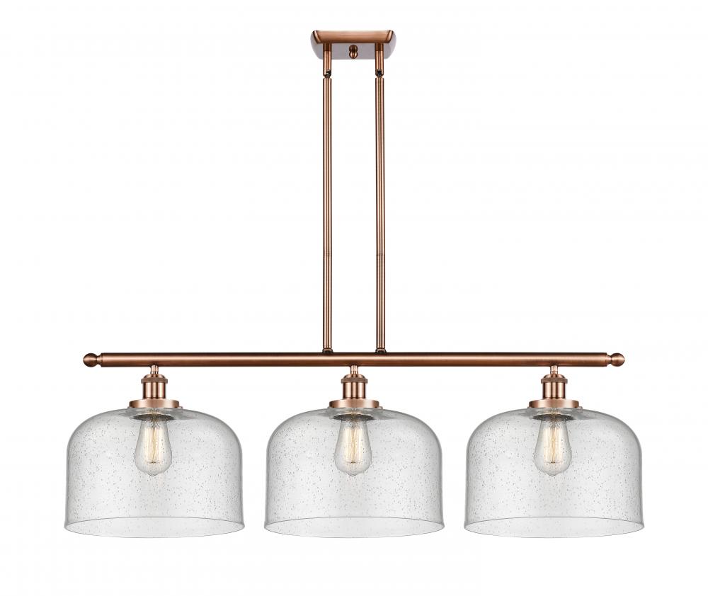 Bell - 3 Light - 36 inch - Antique Copper - Stem Hung - Island Light