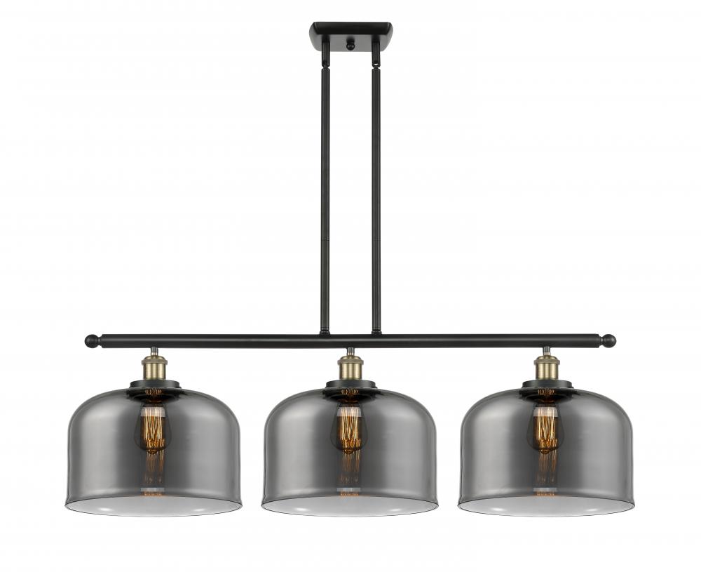 Bell - 3 Light - 36 inch - Black Antique Brass - Stem Hung - Island Light