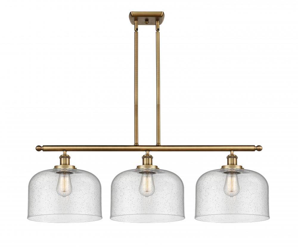 Bell - 3 Light - 36 inch - Brushed Brass - Stem Hung - Island Light