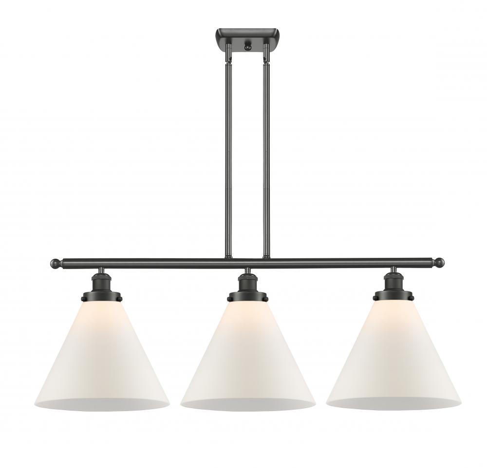 Cone - 3 Light - 36 inch - Oil Rubbed Bronze - Stem Hung - Island Light