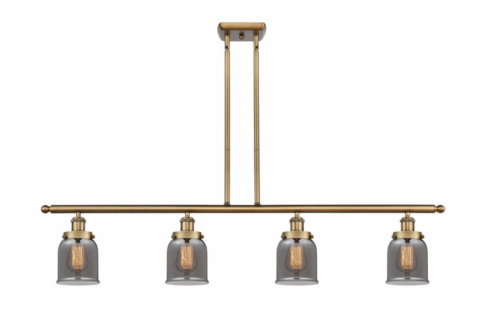 Bell - 4 Light - 48 inch - Brushed Brass - Stem Hung - Island Light