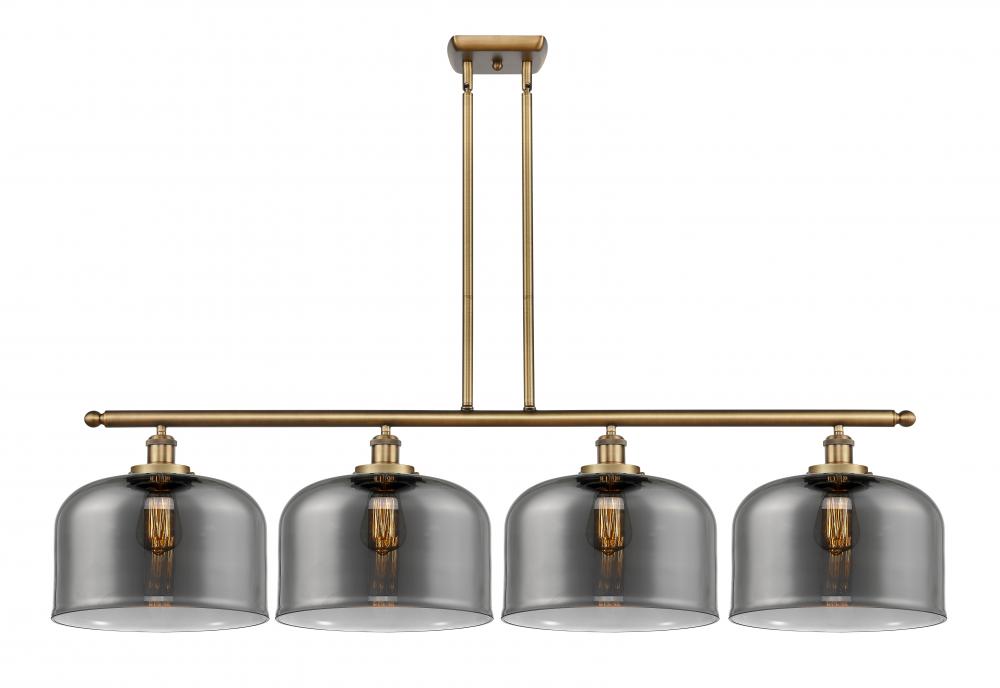 Bell - 4 Light - 48 inch - Brushed Brass - Stem Hung - Island Light