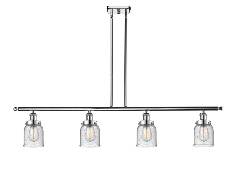 Bell - 4 Light - 48 inch - Polished Chrome - Stem Hung - Island Light