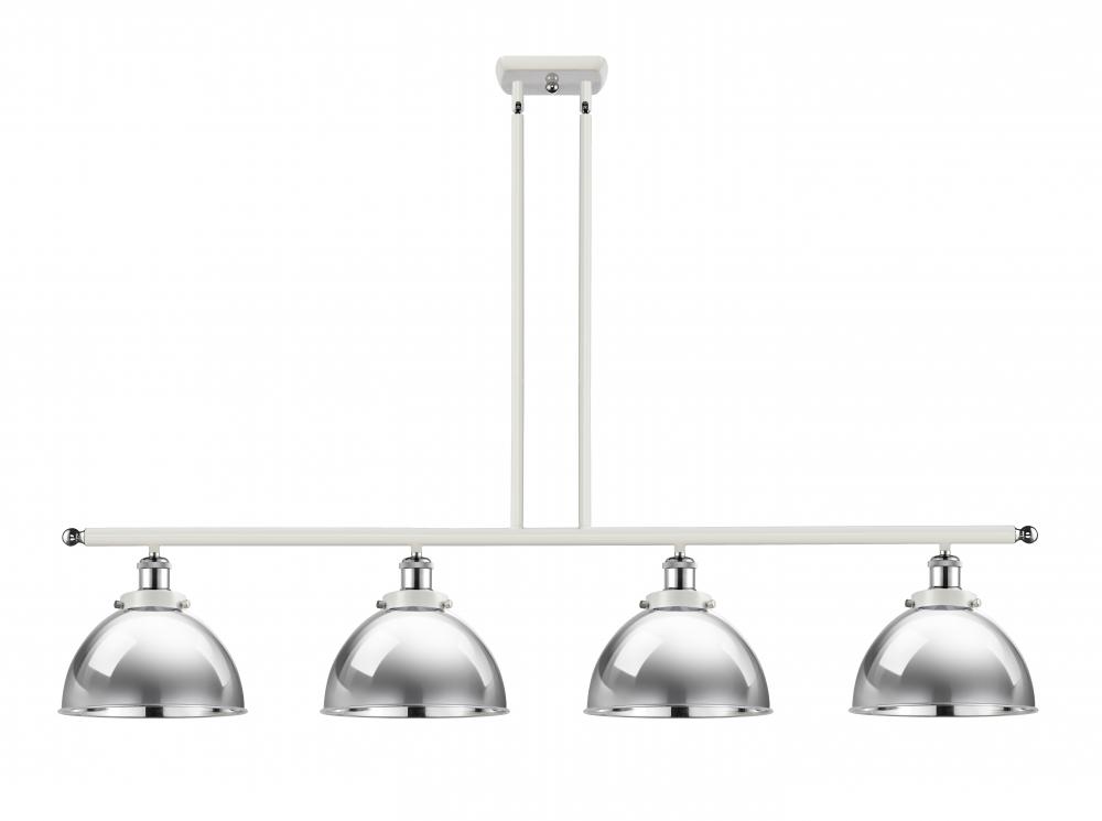 Derby - 4 Light - 48 inch - White Polished Chrome - Stem Hung - Island Light