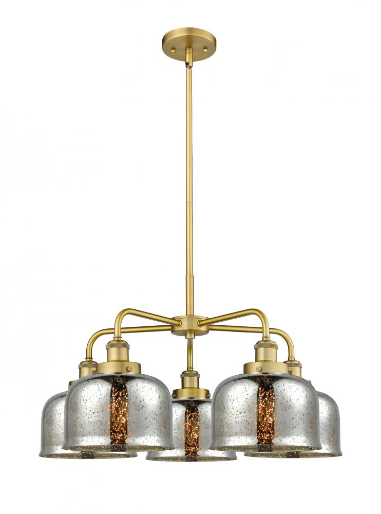 Cone - 5 Light - 26 inch - Brushed Brass - Chandelier