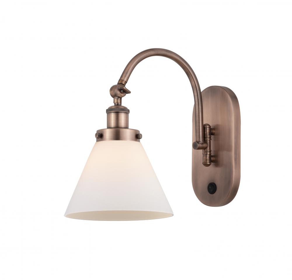 Cone - 1 Light - 8 inch - Antique Copper - Sconce