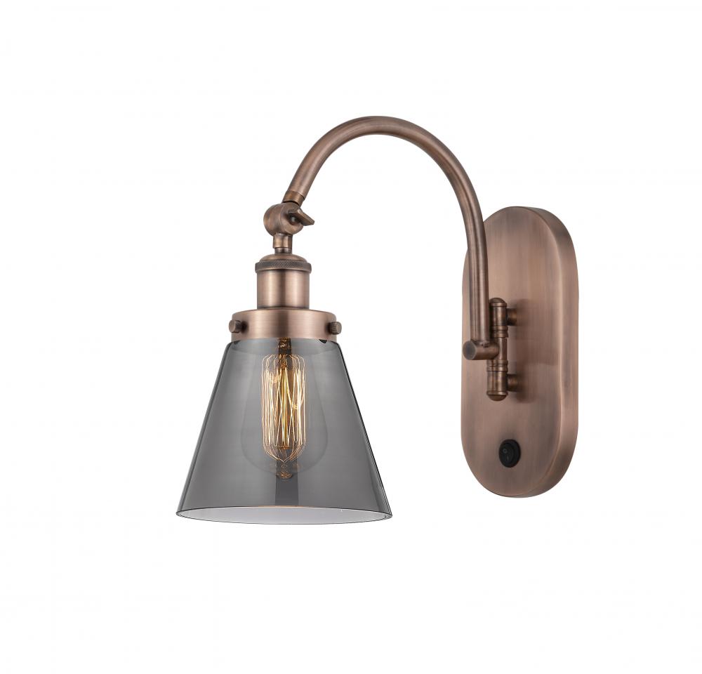 Cone - 1 Light - 6 inch - Antique Copper - Sconce