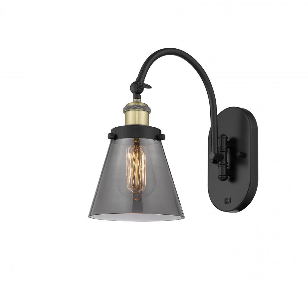 Cone - 1 Light - 6 inch - Black Antique Brass - Sconce