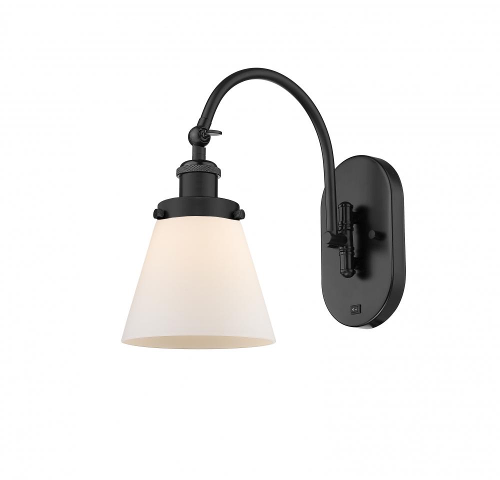 Cone - 1 Light - 6 inch - Matte Black - Sconce