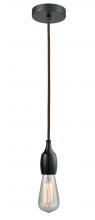 Innovations Lighting 100BK-10BR-3BK - Chelsea - 1 Light - 2 inch - Matte Black - Cord hung - Mini Pendant