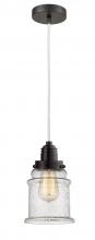 Innovations Lighting 100OB-10W-2H-OB-G184 - Winchester - 1 Light - 8 inch - Oil Rubbed Bronze - Cord hung - Mini Pendant