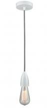 Innovations Lighting 100W-10BW-4W - Fairchild - 1 Light - 2 inch - White - Cord hung - Mini Pendant