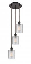  113B-3P-OB-G112 - Cobbleskill - 3 Light - 12 inch - Oil Rubbed Bronze - Cord Hung - Multi Pendant