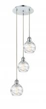 Innovations Lighting 113B-3P-PC-G1213-6 - Athens Deco Swirl - 3 Light - 12 inch - Polished Chrome - Cord hung - Multi Pendant