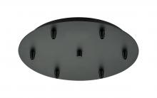 Innovations Lighting 116-BK - 6 Light Round Multi Port Canopy