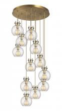 Innovations Lighting 126-410-1PS-BB-G410-8SDY - Newton Sphere - 12 Light - 27 inch - Brushed Brass - Cord hung - Multi Pendant