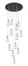 Innovations Lighting 132BK-451-1P-SN-G451-5CL-20 - Owego - 13 Light - 32 inch - Brushed Satin Nickel - Multi Pendant