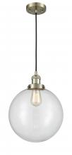 Innovations Lighting 201C-AB-G202-12 - Beacon - 1 Light - 12 inch - Antique Brass - Cord hung - Mini Pendant