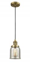 Innovations Lighting 201C-BB-G58-LED - Bell - 1 Light - 5 inch - Brushed Brass - Cord hung - Mini Pendant