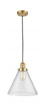 Innovations Lighting 201C-SG-G44-L - Cone - 1 Light - 12 inch - Satin Gold - Cord hung - Mini Pendant