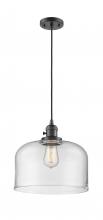 Innovations Lighting 201CSW-OB-G72-L - Bell - 1 Light - 12 inch - Oil Rubbed Bronze - Cord hung - Mini Pendant