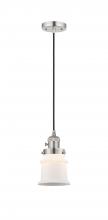  201CSW-PN-G181S-LED - Canton - 1 Light - 5 inch - Polished Nickel - Cord hung - Mini Pendant