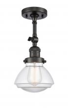 Innovations Lighting 201F-OB-G322 - Olean - 1 Light - 7 inch - Oil Rubbed Bronze - Semi-Flush Mount