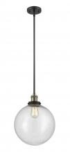 Innovations Lighting 201S-BAB-G204-12 - Beacon - 1 Light - 12 inch - Black Antique Brass - Stem Hung - Mini Pendant