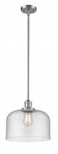 Innovations Lighting 201S-PN-G74-L - Bell - 1 Light - 12 inch - Polished Nickel - Stem Hung - Mini Pendant