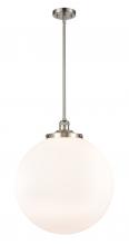 Innovations Lighting 201S-SN-G201-18 - Beacon - 1 Light - 18 inch - Brushed Satin Nickel - Stem Hung - Pendant