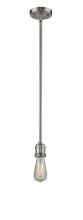 Innovations Lighting 201S-SN-LED - Bare Bulb - 1 Light - 2 inch - Brushed Satin Nickel - Stem Hung - Mini Pendant