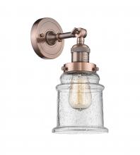 Innovations Lighting 203-AC-G184-LED - Canton - 1 Light - 7 inch - Antique Copper - Sconce