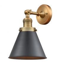 Innovations Lighting 203-BB-M13-BK - Appalachian - 1 Light - 8 inch - Brushed Brass - Sconce