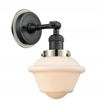 Innovations Lighting 203BK-BPPN-HRPN-G531 - Oxford - 1 Light - 8 inch - Matte Black - Sconce