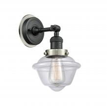 Innovations Lighting 203BK-BPSN-HRSN-G532 - Oxford - 1 Light - 8 inch - Matte Black - Sconce