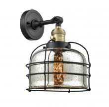 Innovations Lighting 203SW-BAB-G78-CE - Bell Cage - 1 Light - 9 inch - Black Antique Brass - Sconce