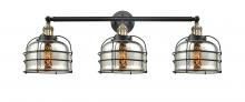 Innovations Lighting 205-BAB-G78-CE - Bell Cage - 3 Light - 34 inch - Black Antique Brass - Bath Vanity Light