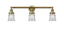 Innovations Lighting 205-BB-G184S - Canton - 3 Light - 30 inch - Brushed Brass - Bath Vanity Light