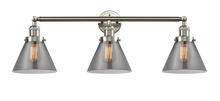 Innovations Lighting 205-SN-G43 - Cone - 3 Light - 32 inch - Brushed Satin Nickel - Bath Vanity Light