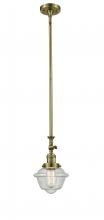 Innovations Lighting 206-AB-G534-LED - Oxford - 1 Light - 7 inch - Antique Brass - Stem Hung - Mini Pendant