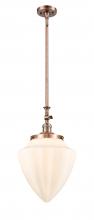 Innovations Lighting 206-AC-G661-12 - Bullet - 1 Light - 12 inch - Antique Copper - Stem Hung - Mini Pendant