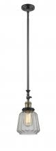 Innovations Lighting 206-BAB-G142 - Chatham - 1 Light - 7 inch - Black Antique Brass - Stem Hung - Mini Pendant