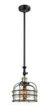 Innovations Lighting 206-BAB-G78-CE - Bell Cage - 1 Light - 9 inch - Black Antique Brass - Stem Hung - Mini Pendant