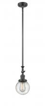 Innovations Lighting 206-OB-G204-6-LED - Beacon - 1 Light - 6 inch - Oil Rubbed Bronze - Stem Hung - Mini Pendant